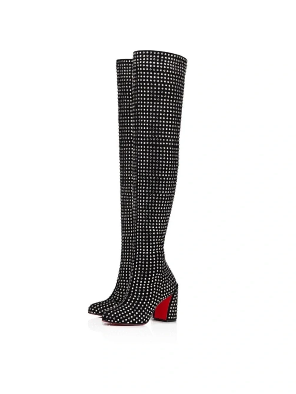 Christian Louboutin Strass Jane botta Crystal accent boots 9,995